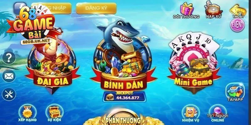 Top game bắn cá 68GB đáng chú ý